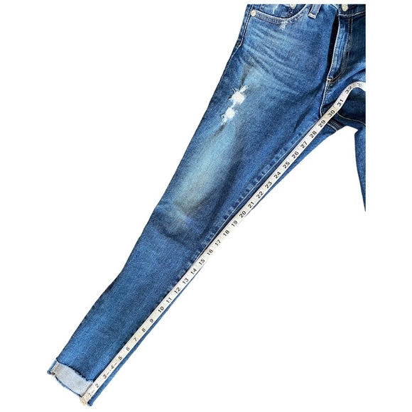 AG ADRIANO GOLDSCHMIED LEGGING ANKLE WITH STEP FRAY HEM SZ 27R - Picture 8 of 10